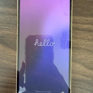 Gold Smartphone with Black Display unlocked pro13 128 gb 82 percent battery life